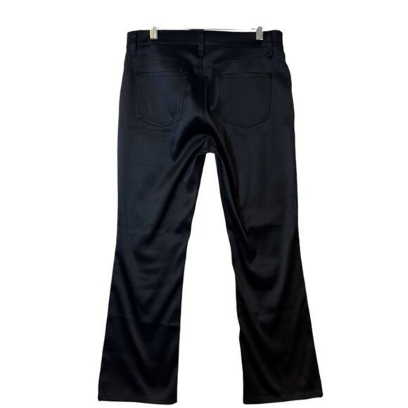 J Brand Women’s Pants Black Satin Straight Size 27 Waist Mid Rise - Picture 2 of 13